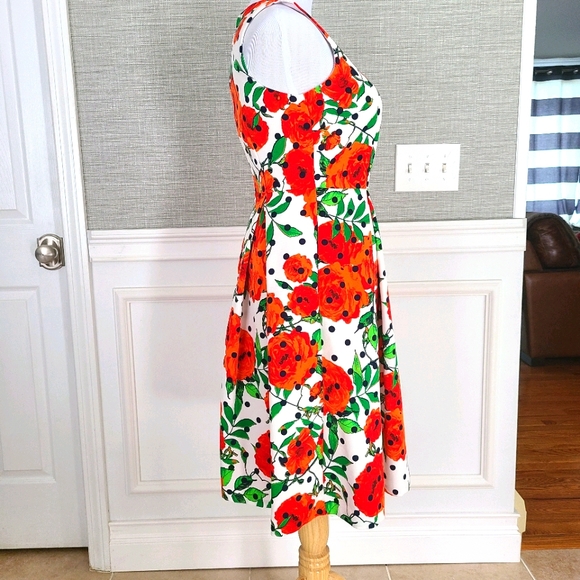 New York and Co floral polka dot dress - Picture 4 of 6